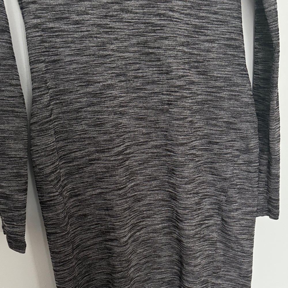 Lululemon &go Where-To Dress Long Sleeve Heathered Black Size 8 - Picture 13 of 14